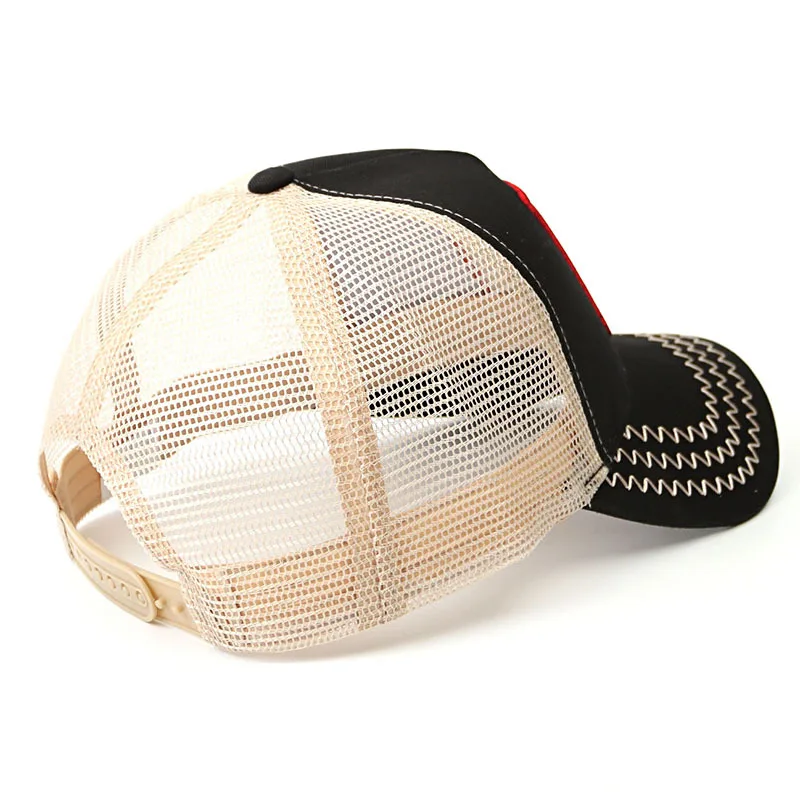 Custom Logo Bulk Fashion Design animal Plain embroidery baseball cap 5 panel trucker Mesh hats cap