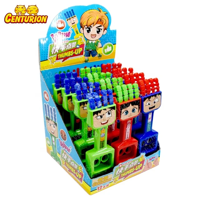 Toy Candy Kids Cute Thumbs Up Pliers Toy Fruit Pressed Tablet Hard Candy Toy