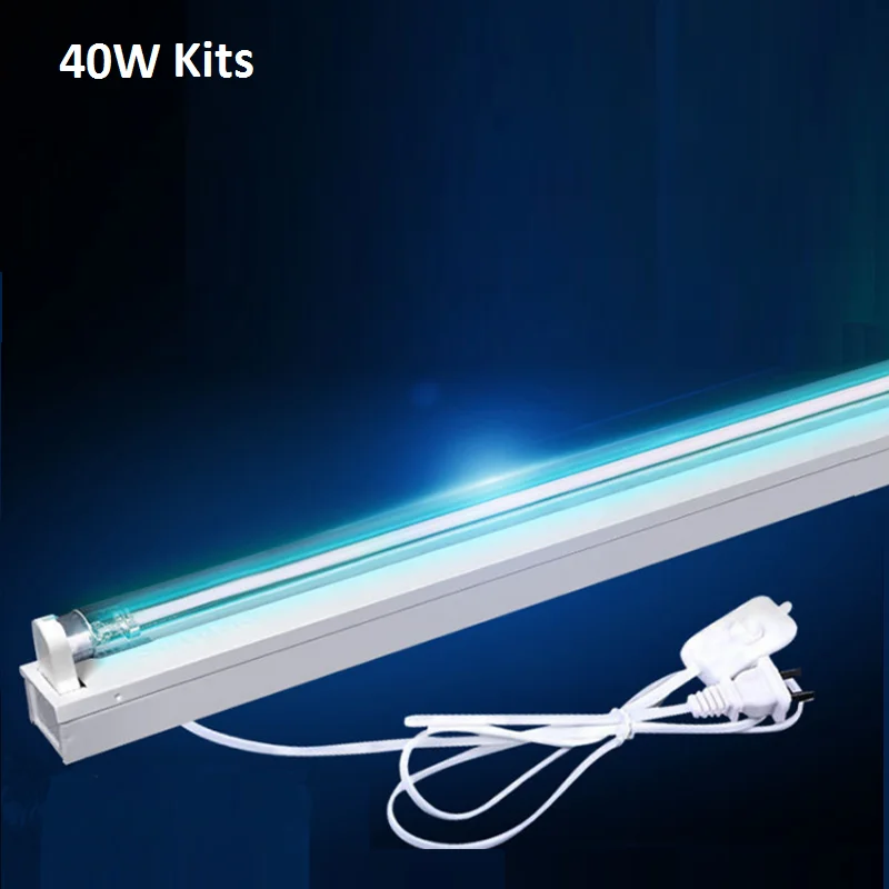 Manufacturer Ceiling 40W UV Disinfection Sanitizing Wand Lamp Kits 253.7nm UVC Light Ultraviolet Tube Sets