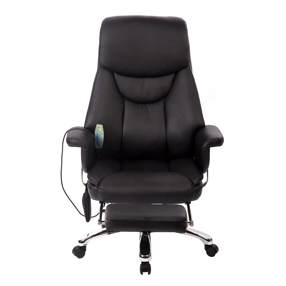
Deluxe Wholesale Office massage Boss Chair with Footrest 