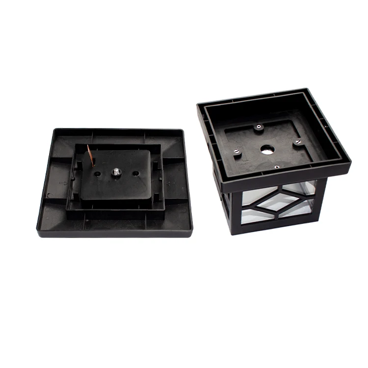 Loyal OEM  3.5 Inch Post Black Waterproof Outdoor Fence  Led solar Garden Light