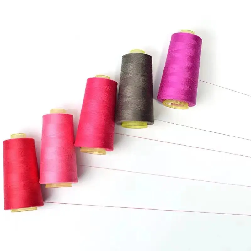 Inventory And Wholesale Of 40s Polyester Sewing Thread Pure Color Dyeing Spinning Clothing Sewing Thread
