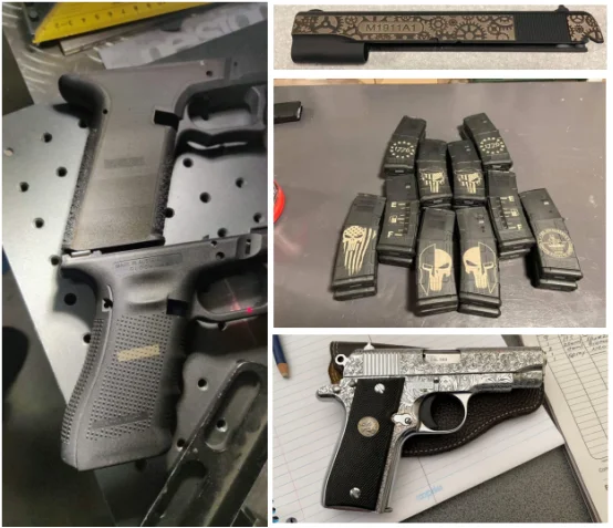 20W 30w 50w 60w 80w 100w laser engraving machine for metal gun plymer engraving and mark