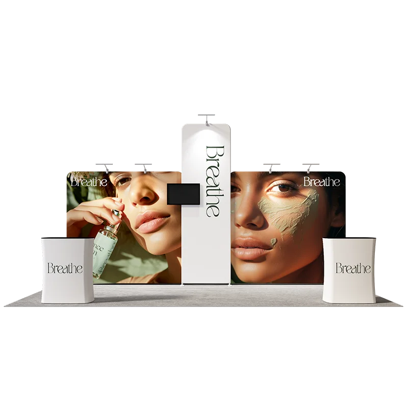 10x20 booth design portable trade show displays banners for trade show displays