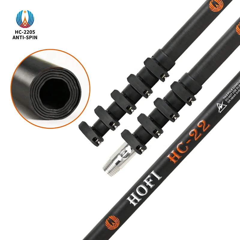 HOFI Anti-spi HC-22 OEM&ODM window clean telescopic pole home garden cleaning window telescopic pole