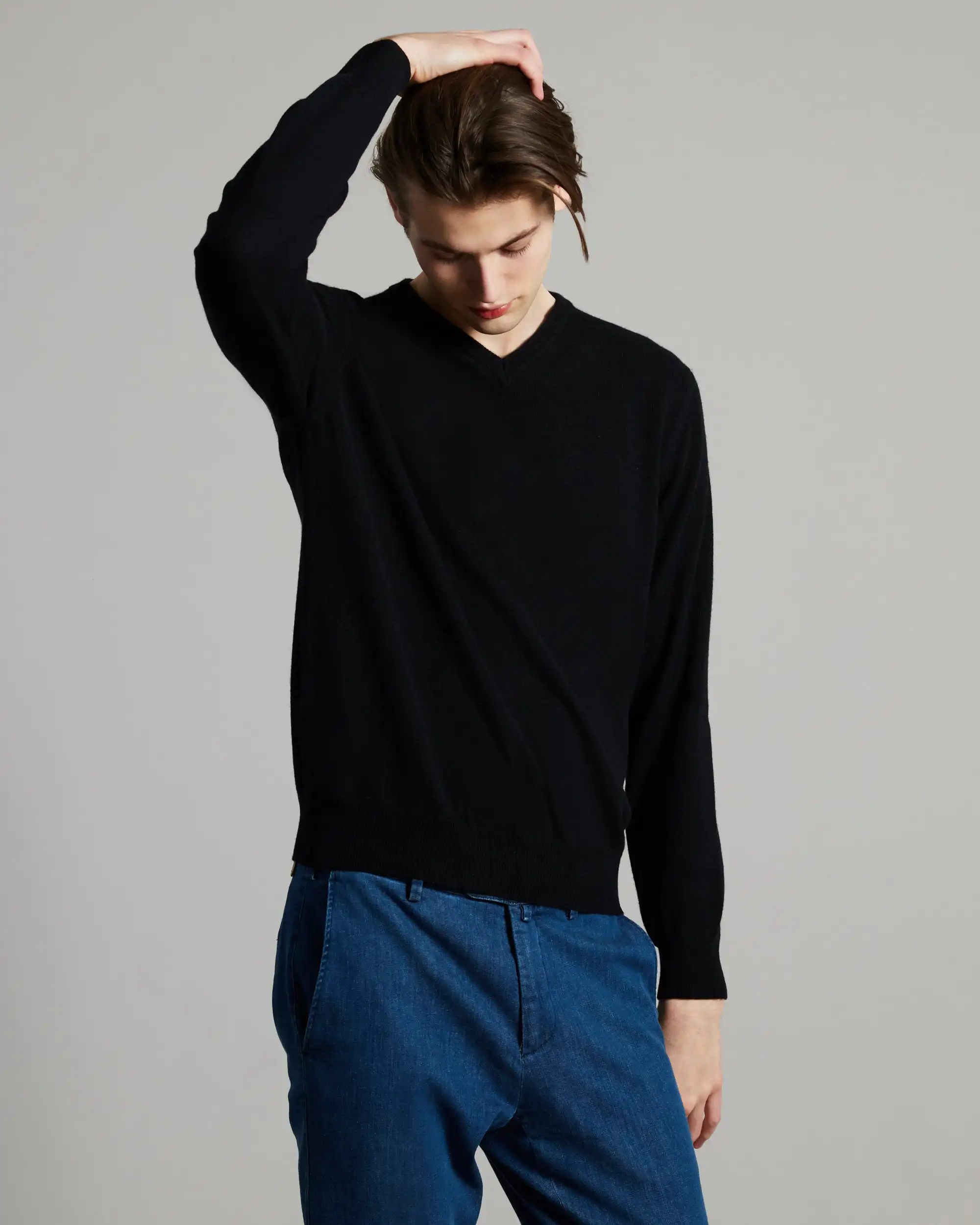 OEM&ODM Manufacturer Guaranteed Quality Proper Price GCS Autumn Winter Wool Cashmere Sweater For Men