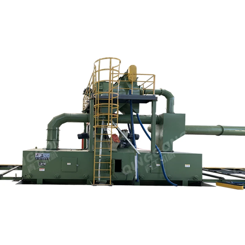 Factory price automatic shot blaster abrator peening shotblasting sand roller conveyor shot blasting machine portable
