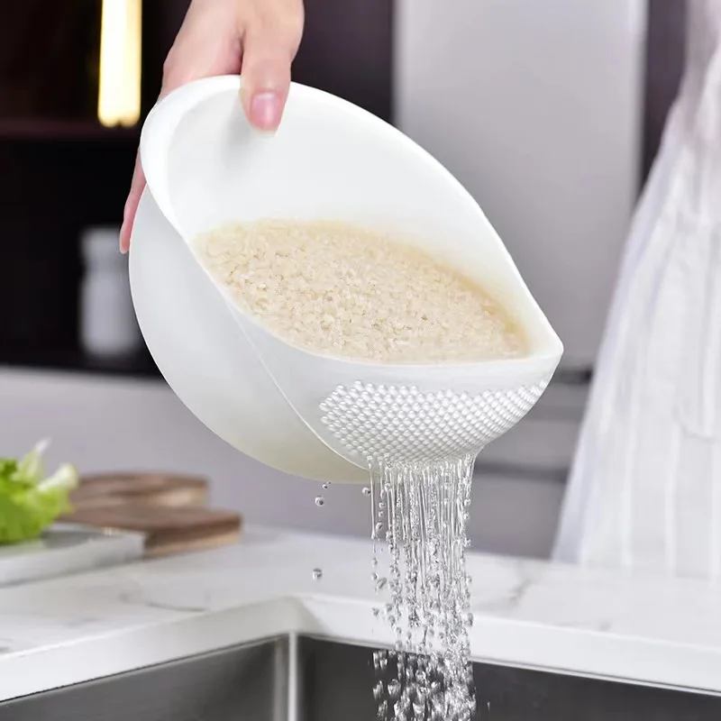 Multi-functional rice washer rice basket household kitchen rice washing screen basin