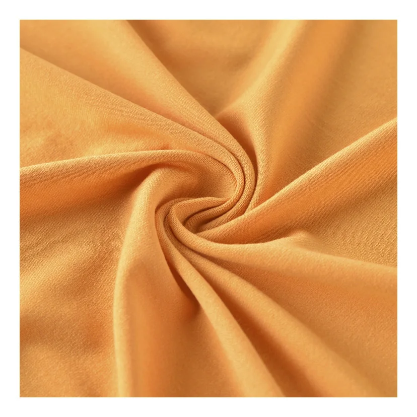 100% Viscose Jersey Stretch Fabric Eco Fabric Knit Fabric by Yard Solid Jersey