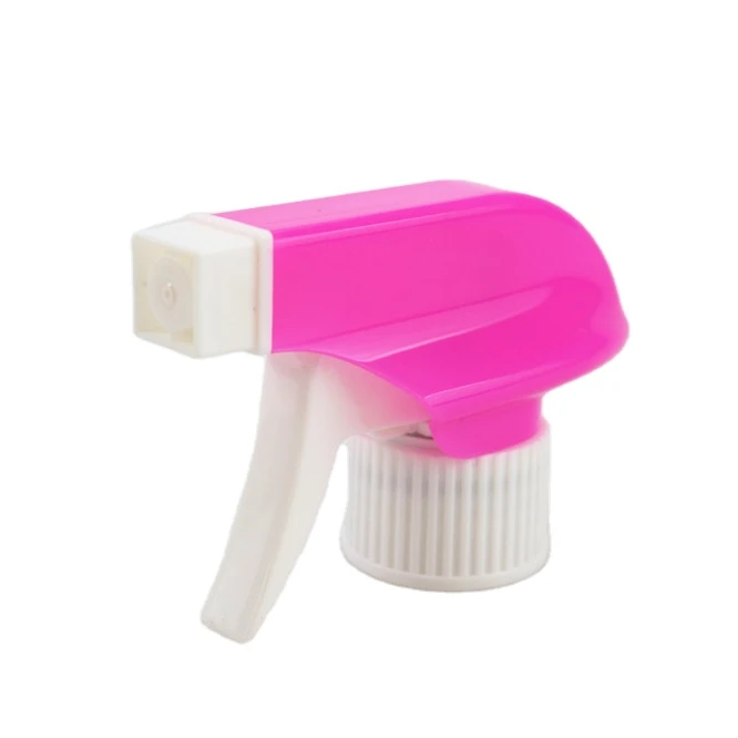 CF-T-2N Customized Tube Length and Pink Color Watering Trigger Sprayer 28/415 Plastic Bottle Stopper for House Cleaning