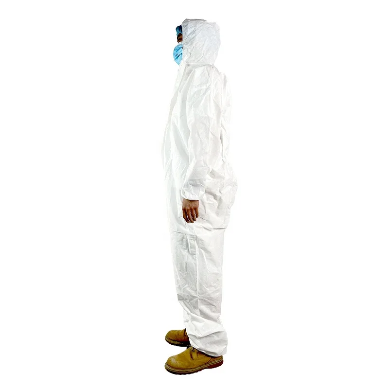 Manufacturer Anti-fluid High Performance Disposable Non Woven Fabric Medical Protection Coverall Suit