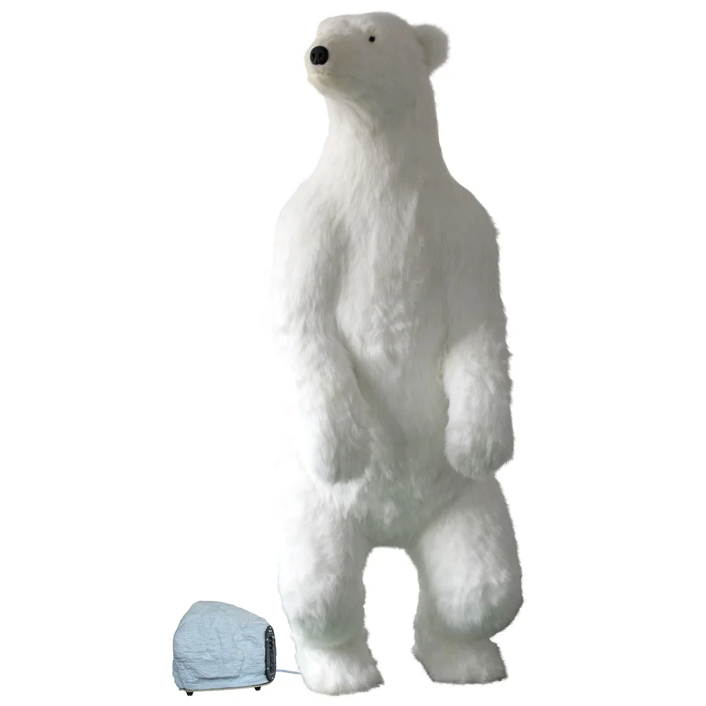 185cm H Polar Bear ,Indoor Christmas Holiday Festive Decoration,singing animated indoor christmas decorations