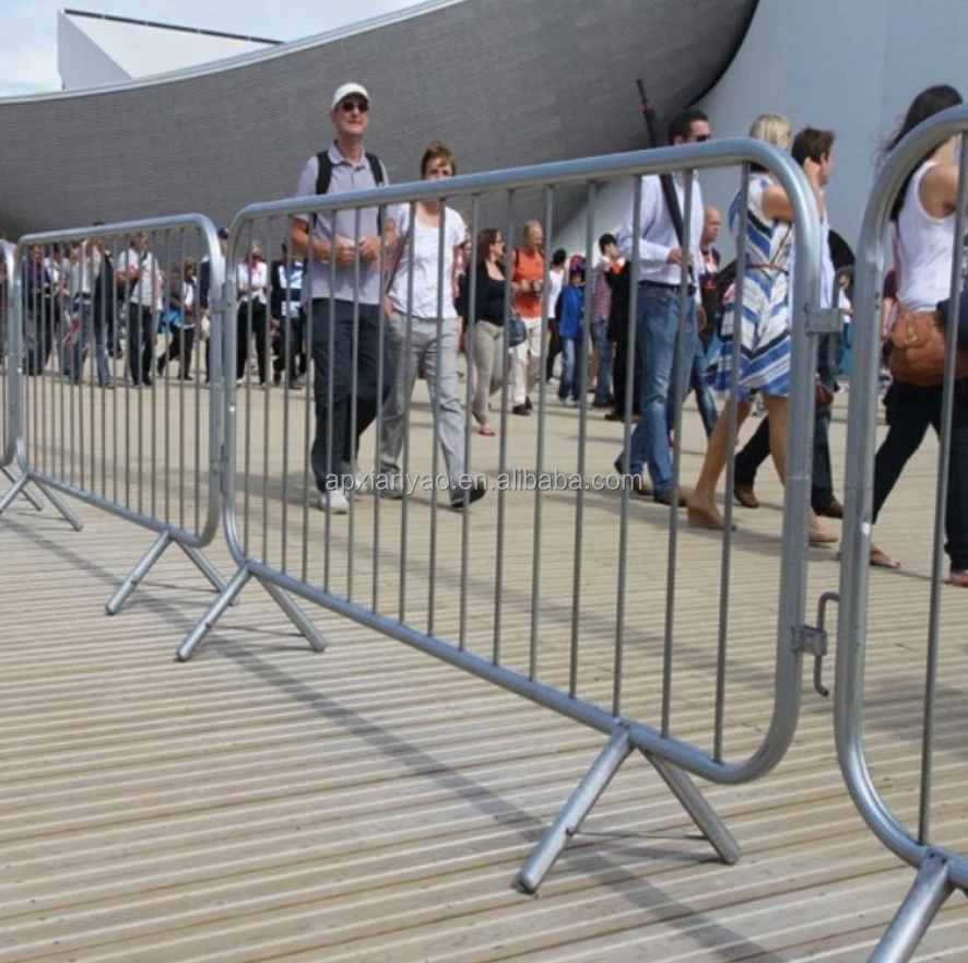 Wholesales Galvanized Steel Road Barrier Temporary Barricades Bike Racks  Crowd Control Barriers for Public Event