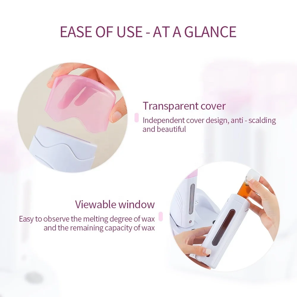 Wholesale Hot Style Portable Double Depilatory Roll on Wax Warmer Heater for Women Men Hair Leg Armpit Bikini Hair Removal
