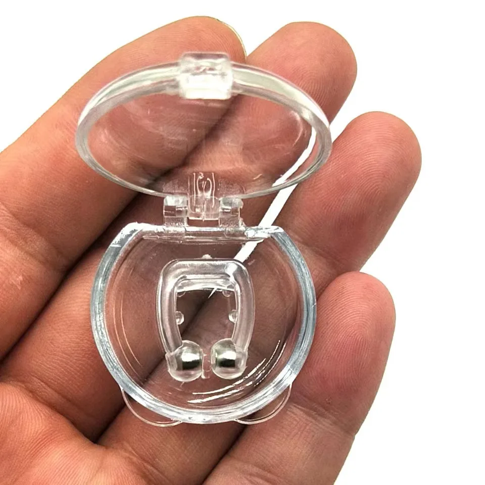 Private Label Protection Night Equipment Silicone Magnetic Anti Snoring Nose Clip for Breathing