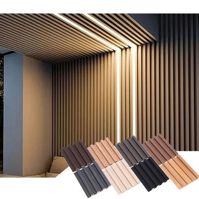 Good Quality Siding Exterior 3d Wall Cladding Panel Waterproof And Fireproof PVC Wood Wall Panels
