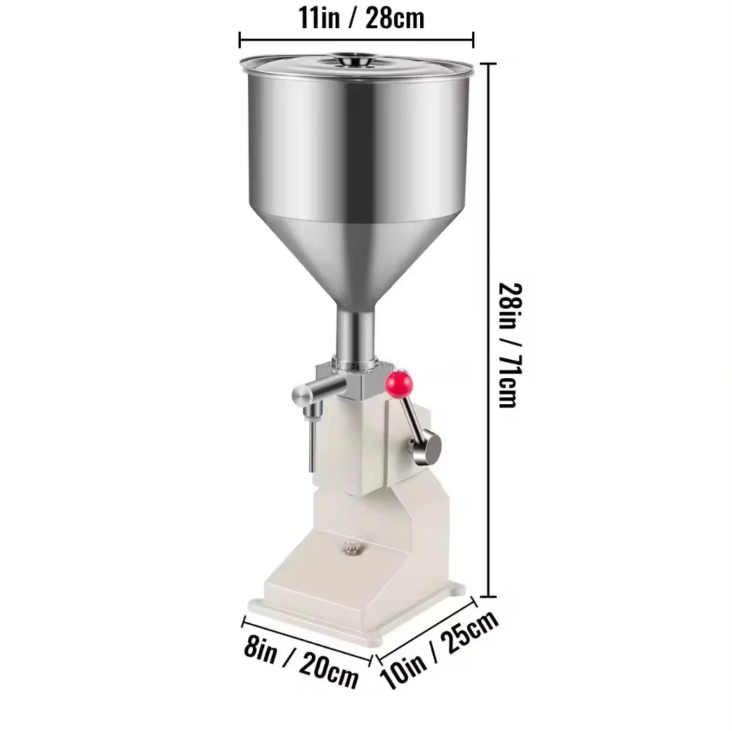 A03 Small Lipgloss Cream Cosmetic Paste Filling Machine Stainless Steel Hand Lotion