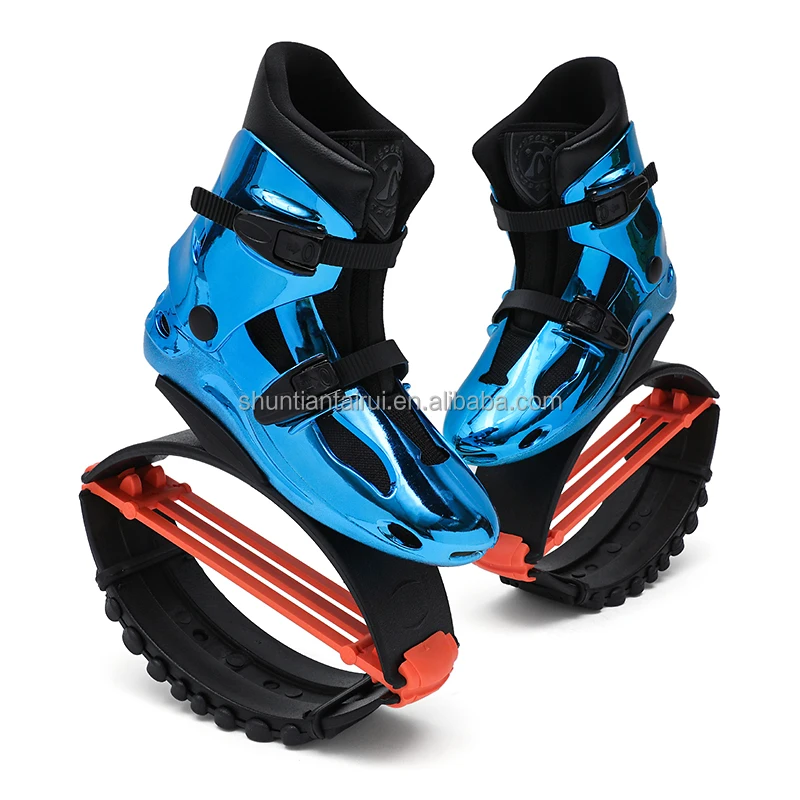 
Kangoo bounce electroplated shiny jumping bounce shoes for fitness women 