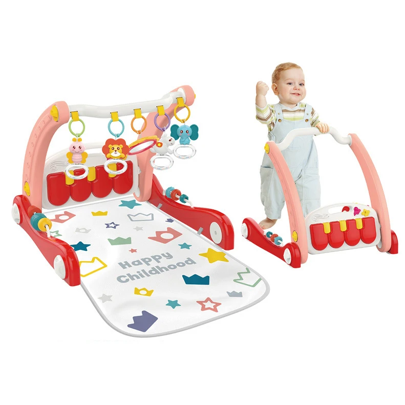 Newborn Infant Sleep Toys Musical Pedal Keyboard Piano Play Mat Baby Activity Gym With Rattle Toys