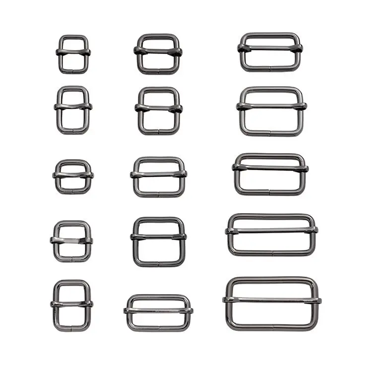 Wholesale Webbing Slid Buckle 12-50mm Adjustable Strap Buckle Handbag Accessories Roller Buckle Slider