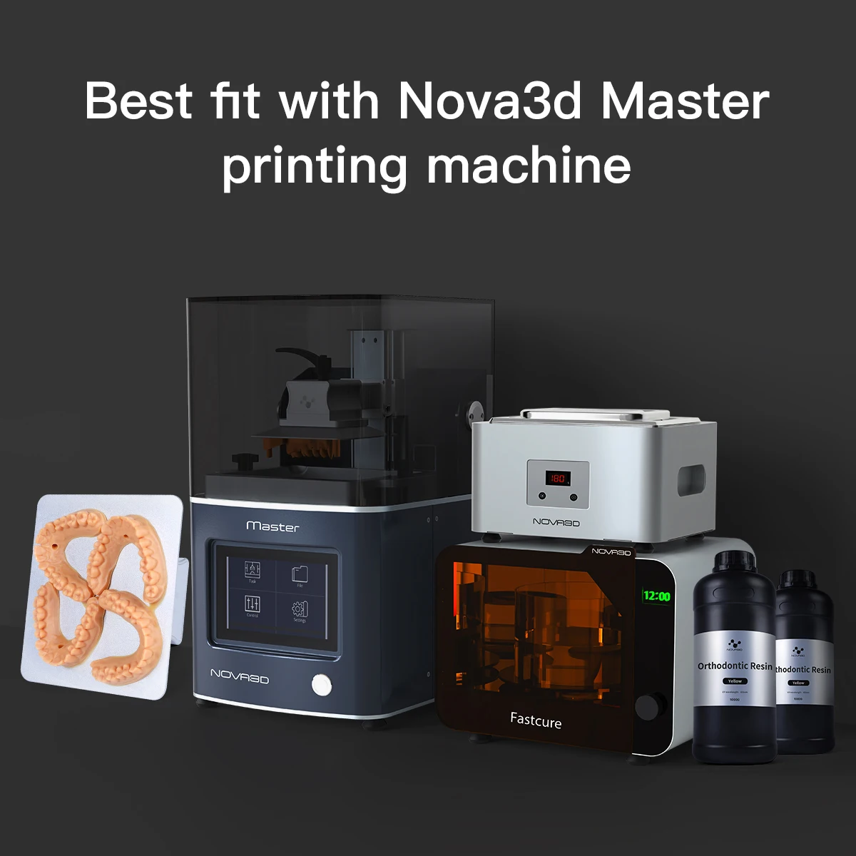 NOVA3D Dental Resin supplier for 3d print epoxy resin liquid 405nm UV Photosensitive Orthodontics Model Resin 3D printer