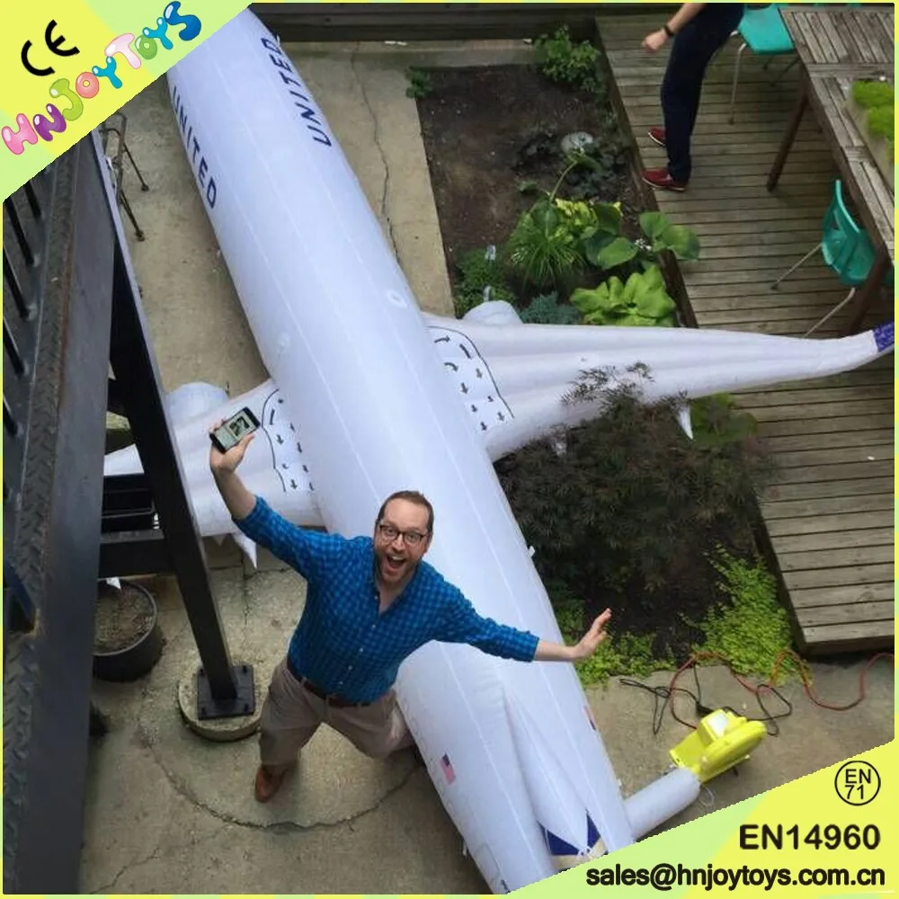 Custom Inflatable Sky Fighter Jet PVC Airplane Model Advertising Inflatable Jet Plane Balloons