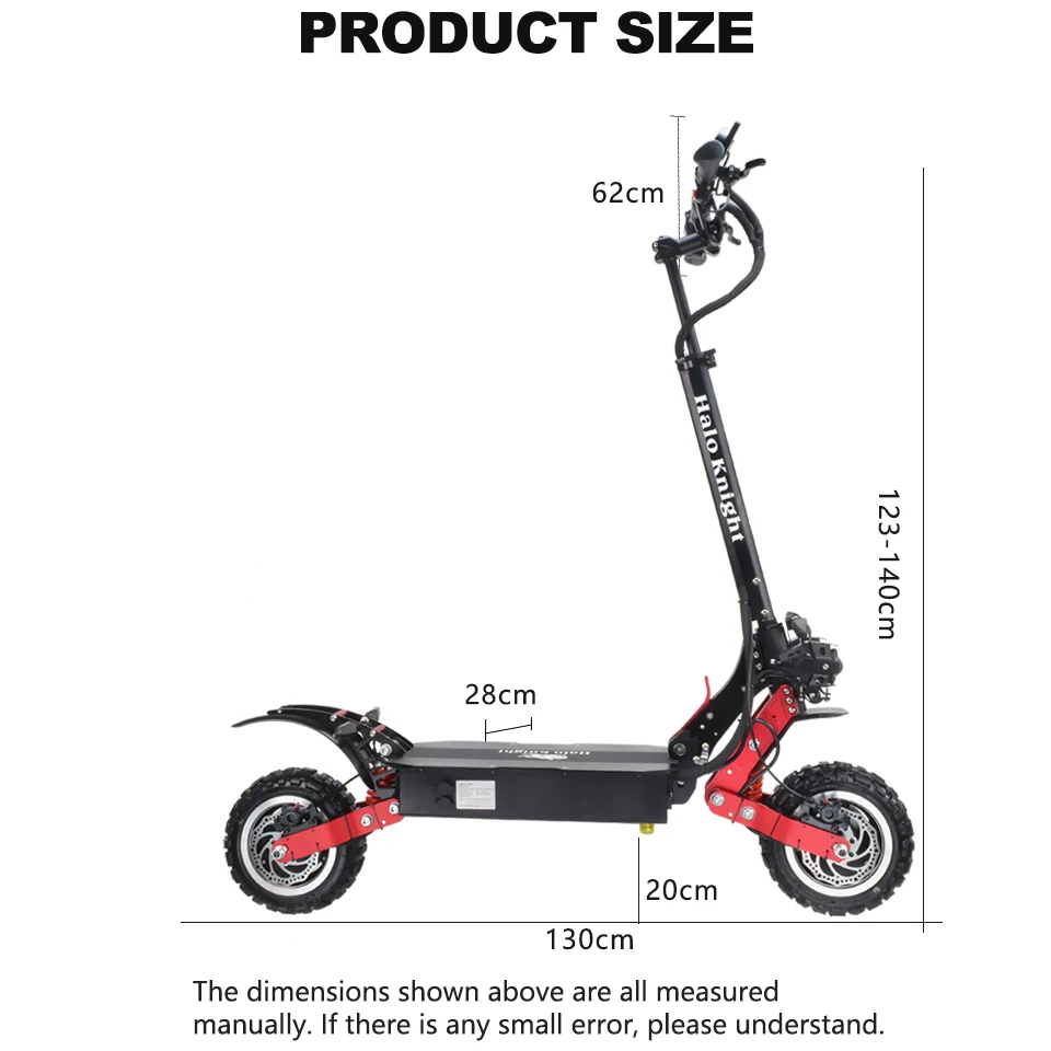 Electric Scooter Electric Motorcycles Double Drive Adjustable Height Front And Rear Signal LED E scooters For Adults 2021