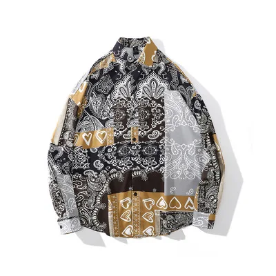 Футболка мужская с длинным рукавом, хлопок, цифровой принт, тигр, животное, модная повседневная рубашка на заказ, на лето