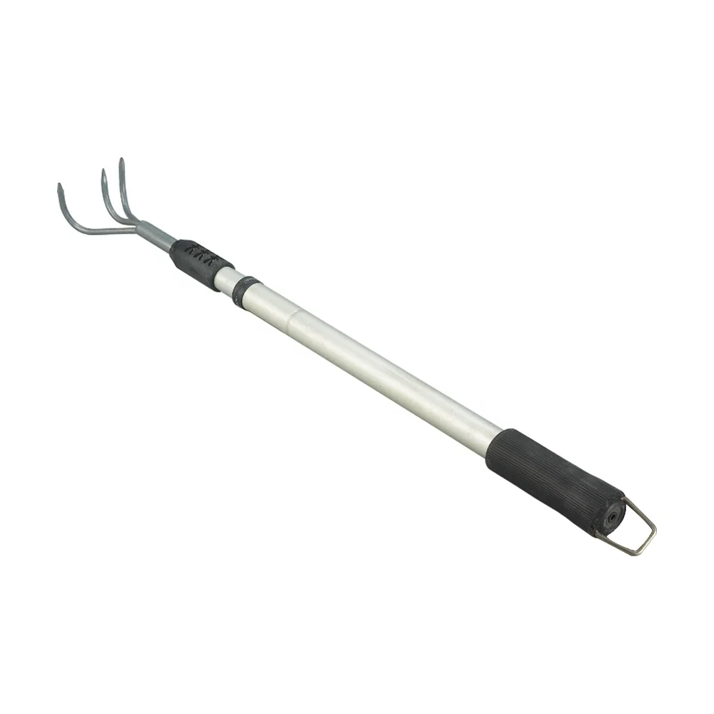High Quality Cheap garden Three teeth telescopic adjustable rake