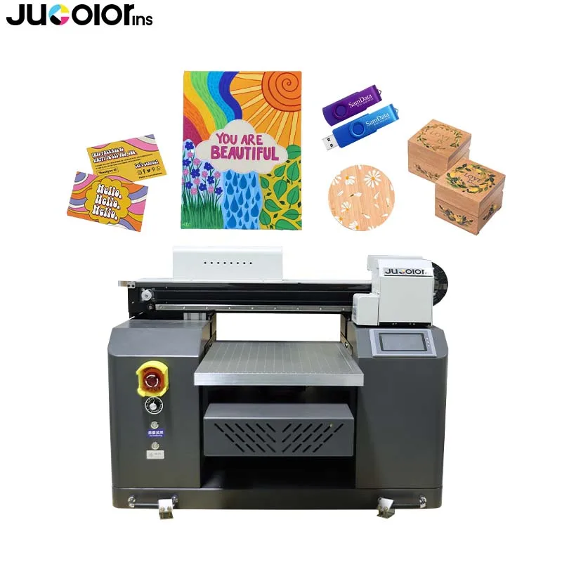 Jucolor Cellphone Case UV Printing Machine A3 UV Printer for Pen Golf Ball Lighter A3 UV Bottle Printer