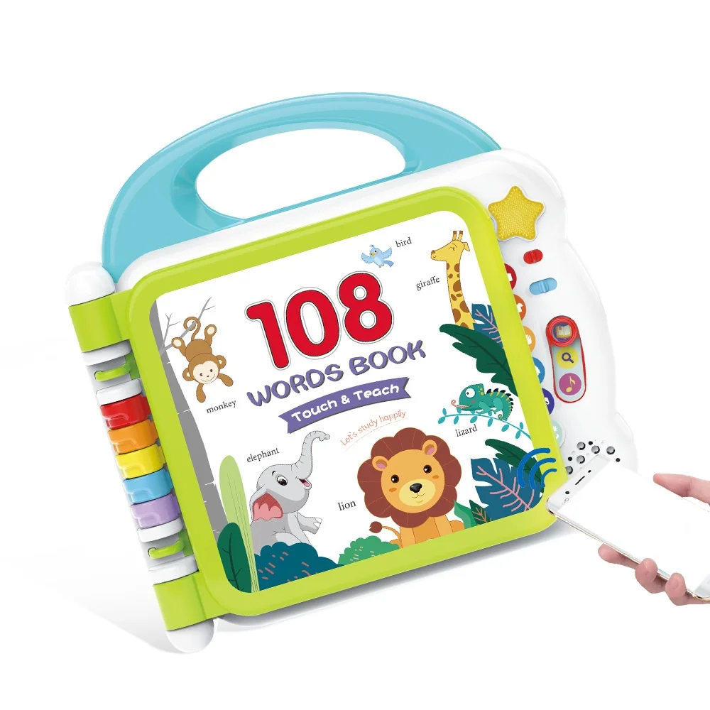 Bluetooth английское просветление 108 слово точки чтения сенсорный и обучающий аппарат детская развивающая обучающая игрушка Монтессори