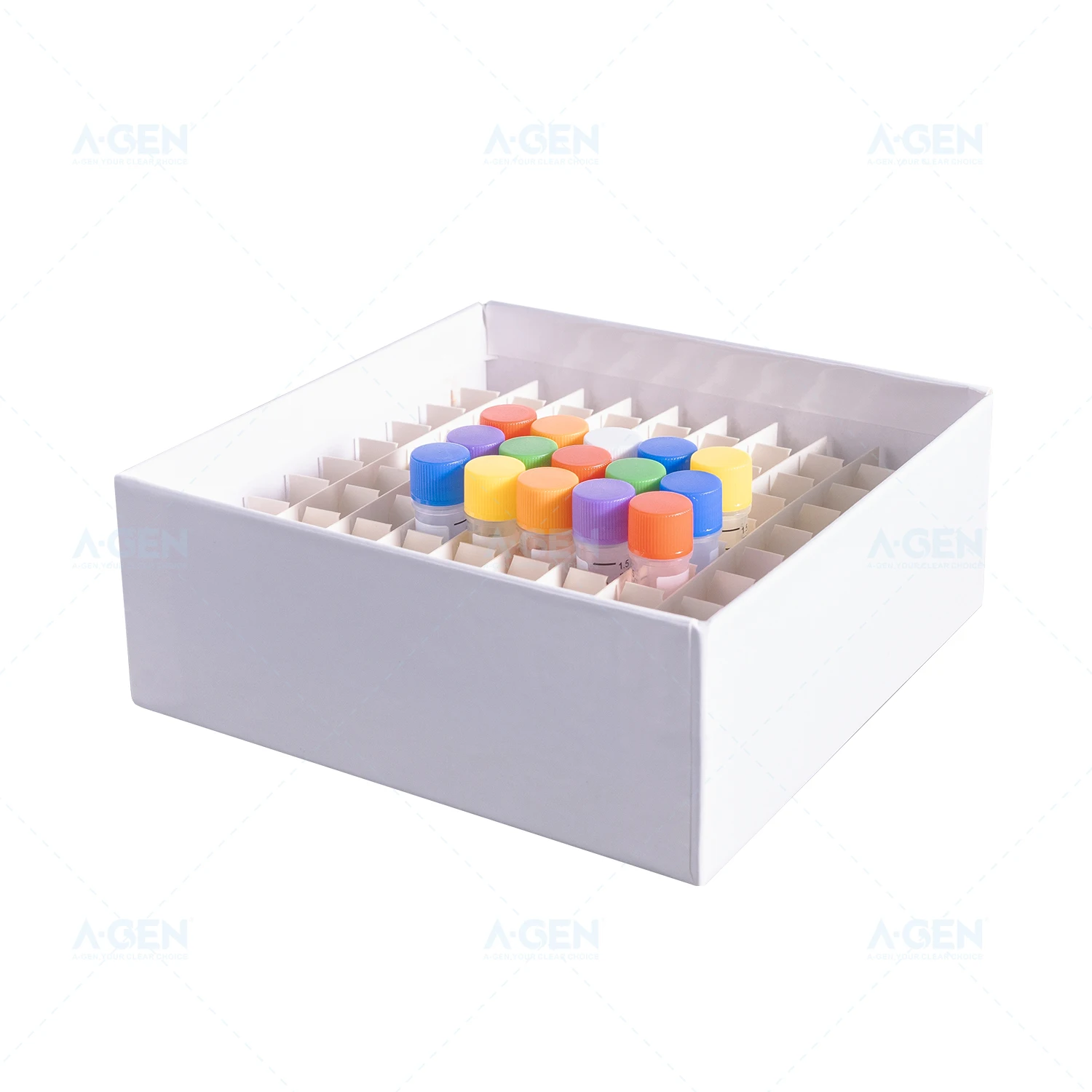 81well Cryo Cardboard Cryovial Box for 2mL Cryogenic Tubes