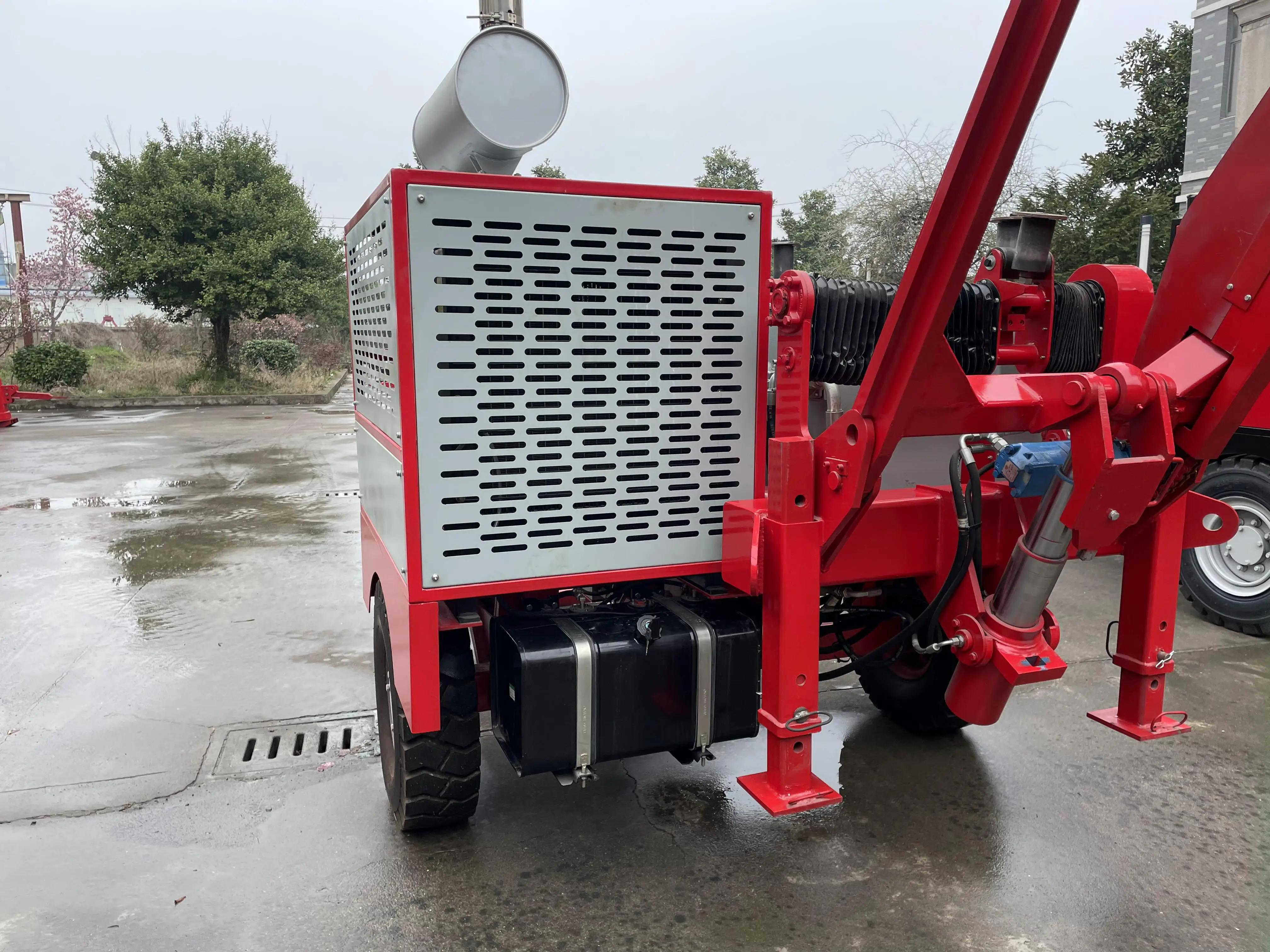 GS90 Electric Power Stringing Equipment Overhead Transmission Max Intermittent Pull 90kN Puller Hydraulic Puller