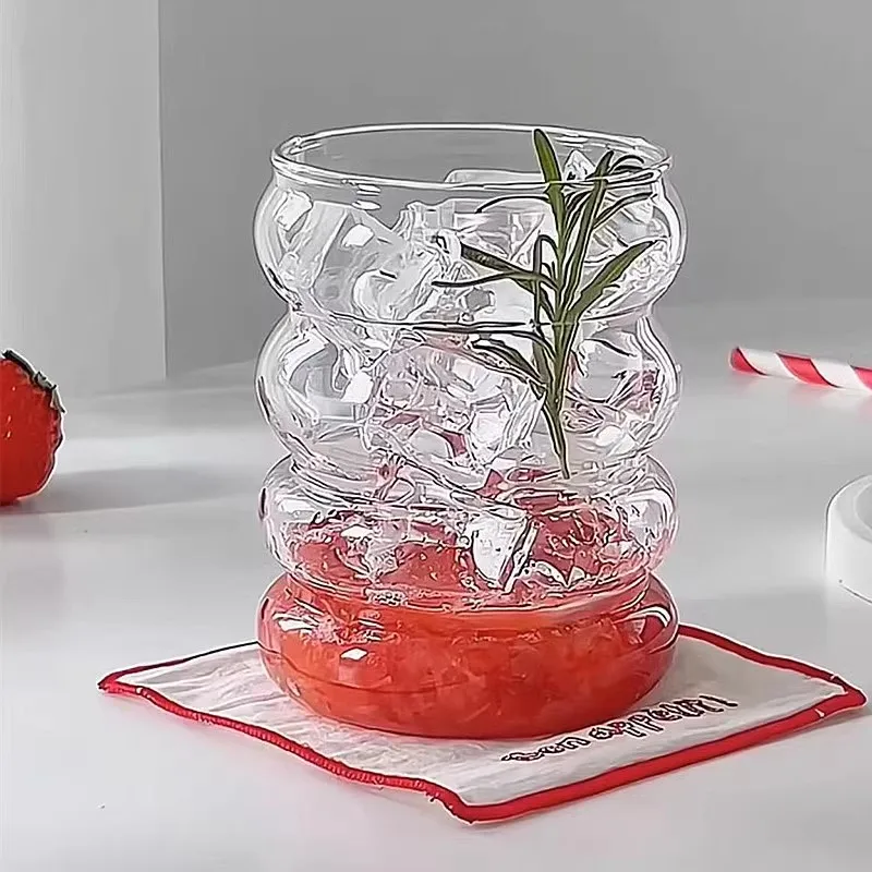 Стеклянная кофейная чашка винтажная винная развлекательная посуда стеклянная