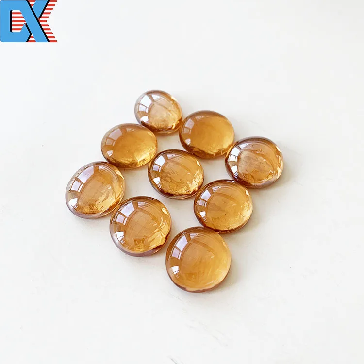 decorative clear back flat glass gems