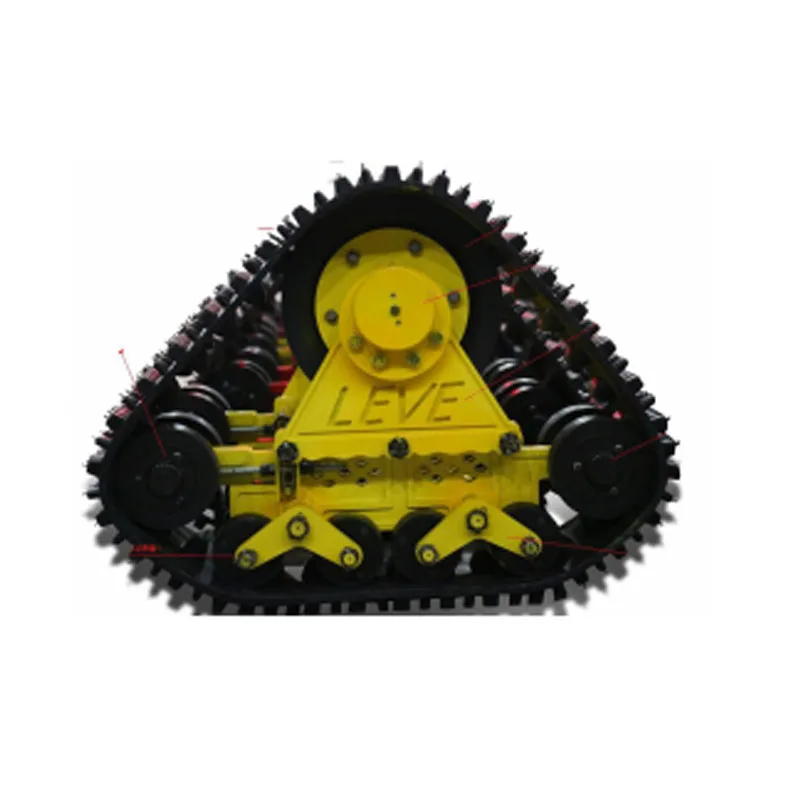 Rubber Track System Triangle assembly of tractor harvester mini triangle rubber tracks