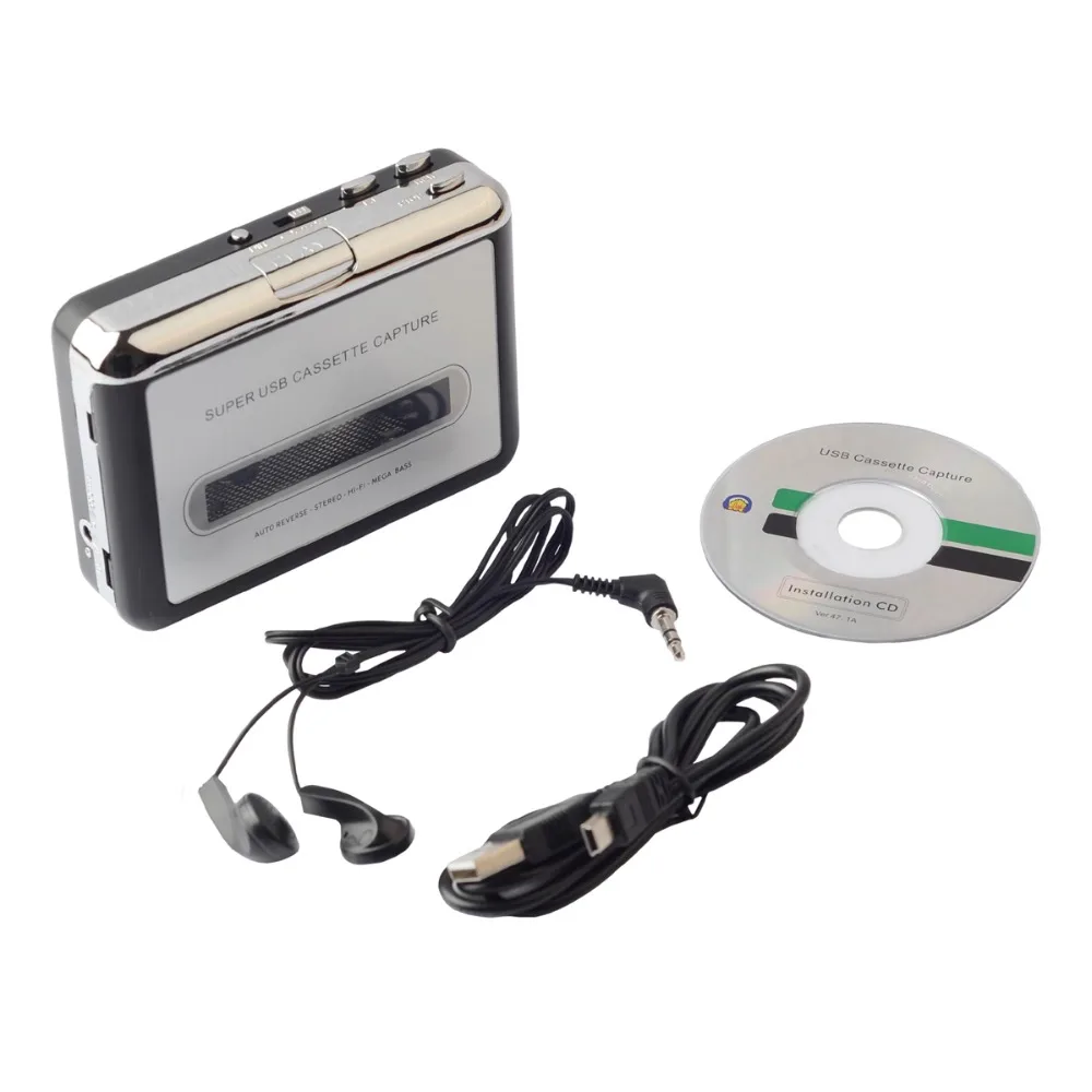  Кассетный плеер USB кассета к MP3 преобразователь Захват аудио музыкальный