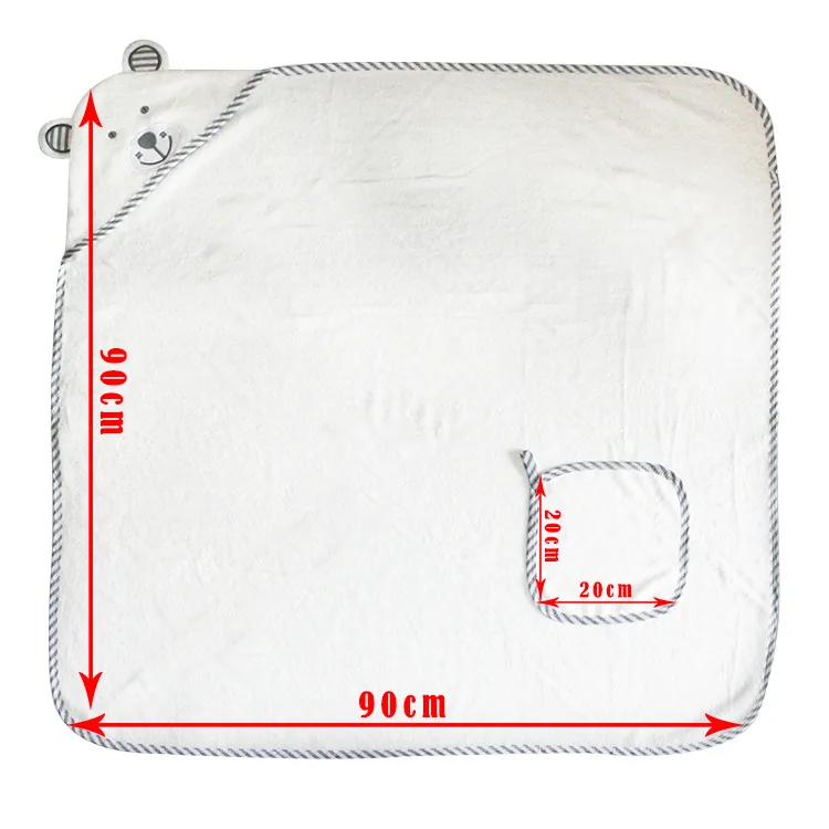 Amazon hot sell custom eco-friendly bamboo baby hooded bath towel