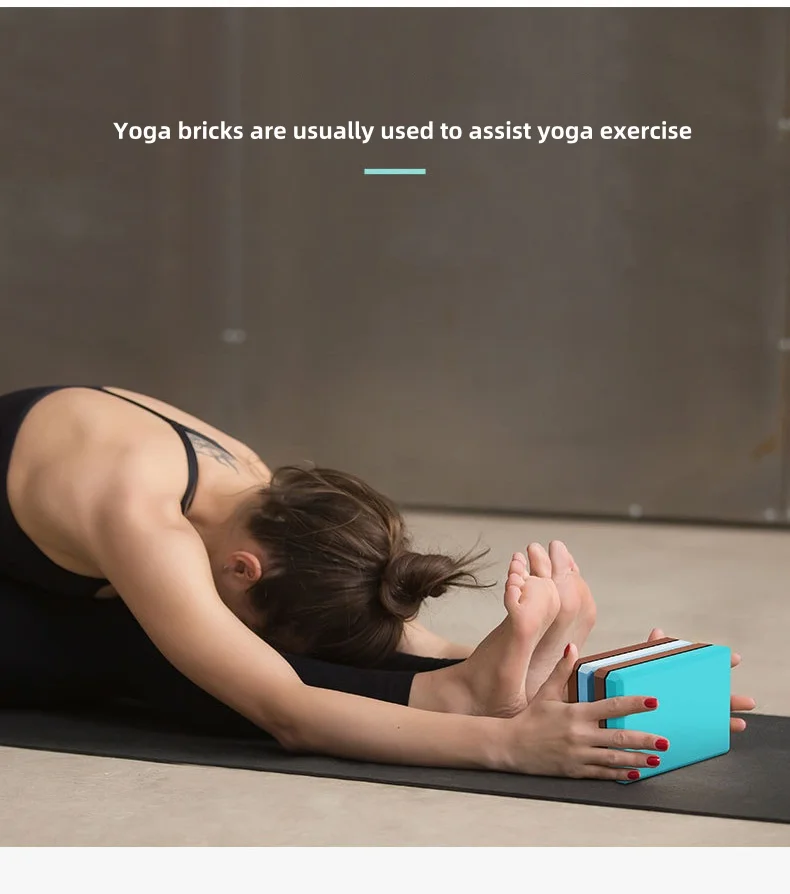 custom logo moq 20pcs 200g lightweight odorless yoga blocks moisture-proof high density EVA foam yoga block