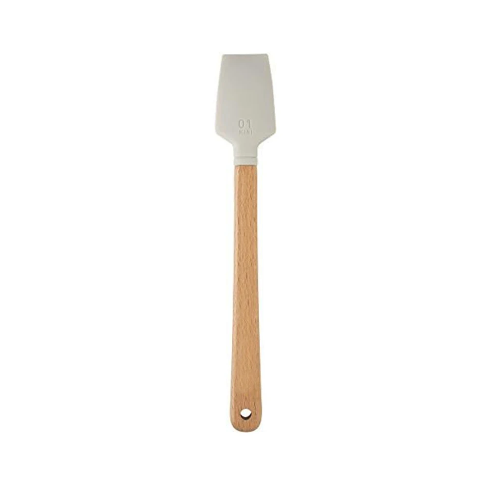 New Catalyst Silicone Art Paint Mini Blade Brush Tool With Beech Wooden Handle