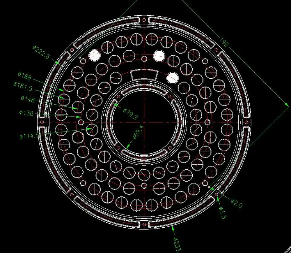 High Efficiency UFO 3030 Rings Type  High Bay Lighting Lens with Sensor