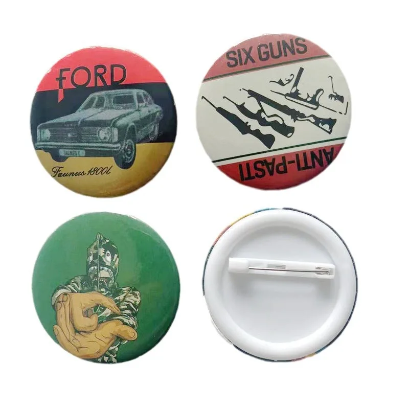 Low MOQ Garment Accept Custom Plate Patch Logo Furniture Metal Label Tag Button Badges For Bags