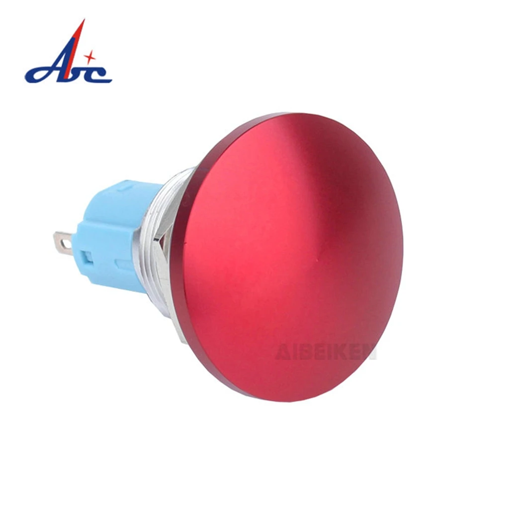 ABILKEEN 16mm Metal Push Button Switch 1NO 1NC Mushroom Head waterproof Stainless Steel Switch 220V push button Switch