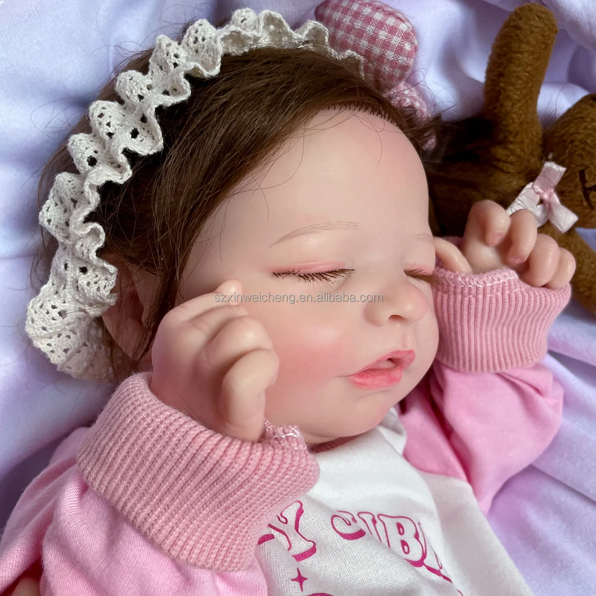 Preemie Full Silicone Sweet Dreams 18Inch Full Body Solid Silicone Baby Reborn Dolls Silicone