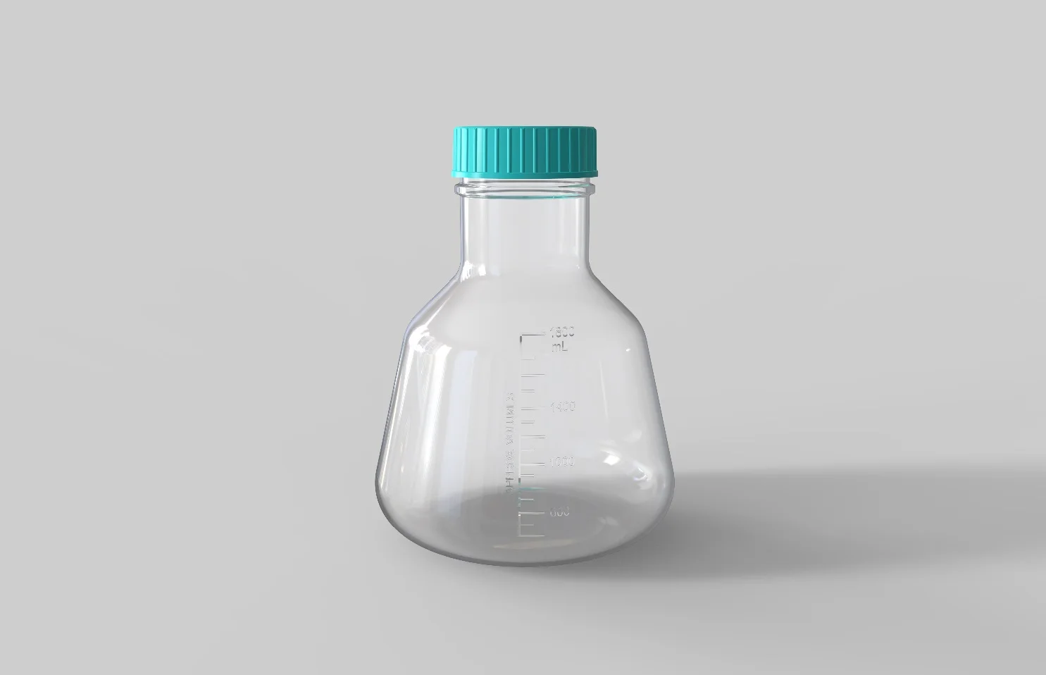 Laboratory Plastic Conical 2L Flask High Efficiency PC Erlenmeyer Flasks