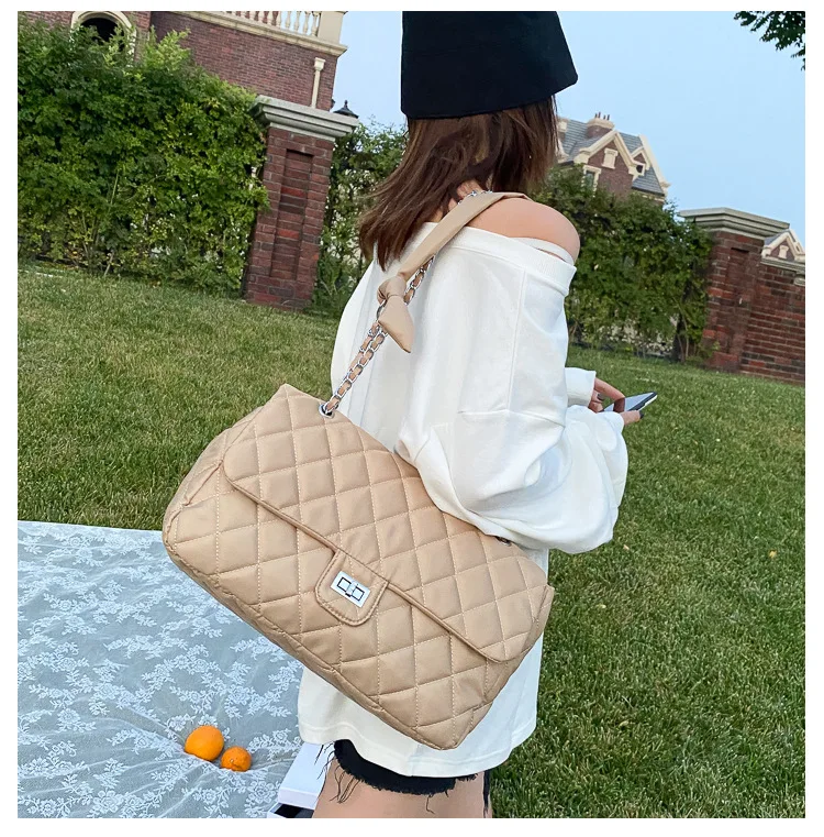 Wefans 2021 new Korean style ins shoulder messenger bag fashion rhombus elegance woman chain bag