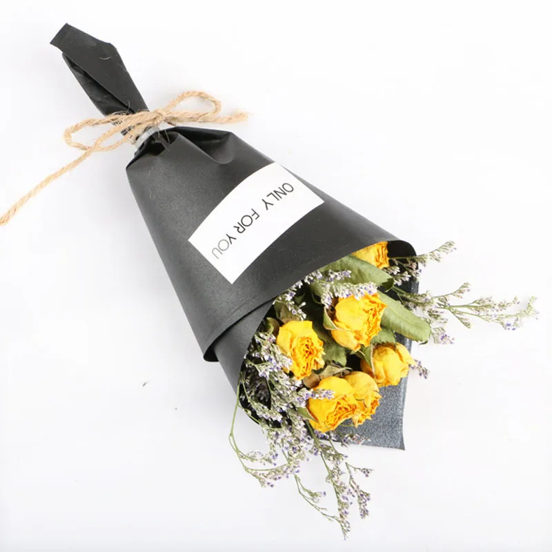 DREA Natural mini dry flowers bouquet rose lavender dried flowers for weddings