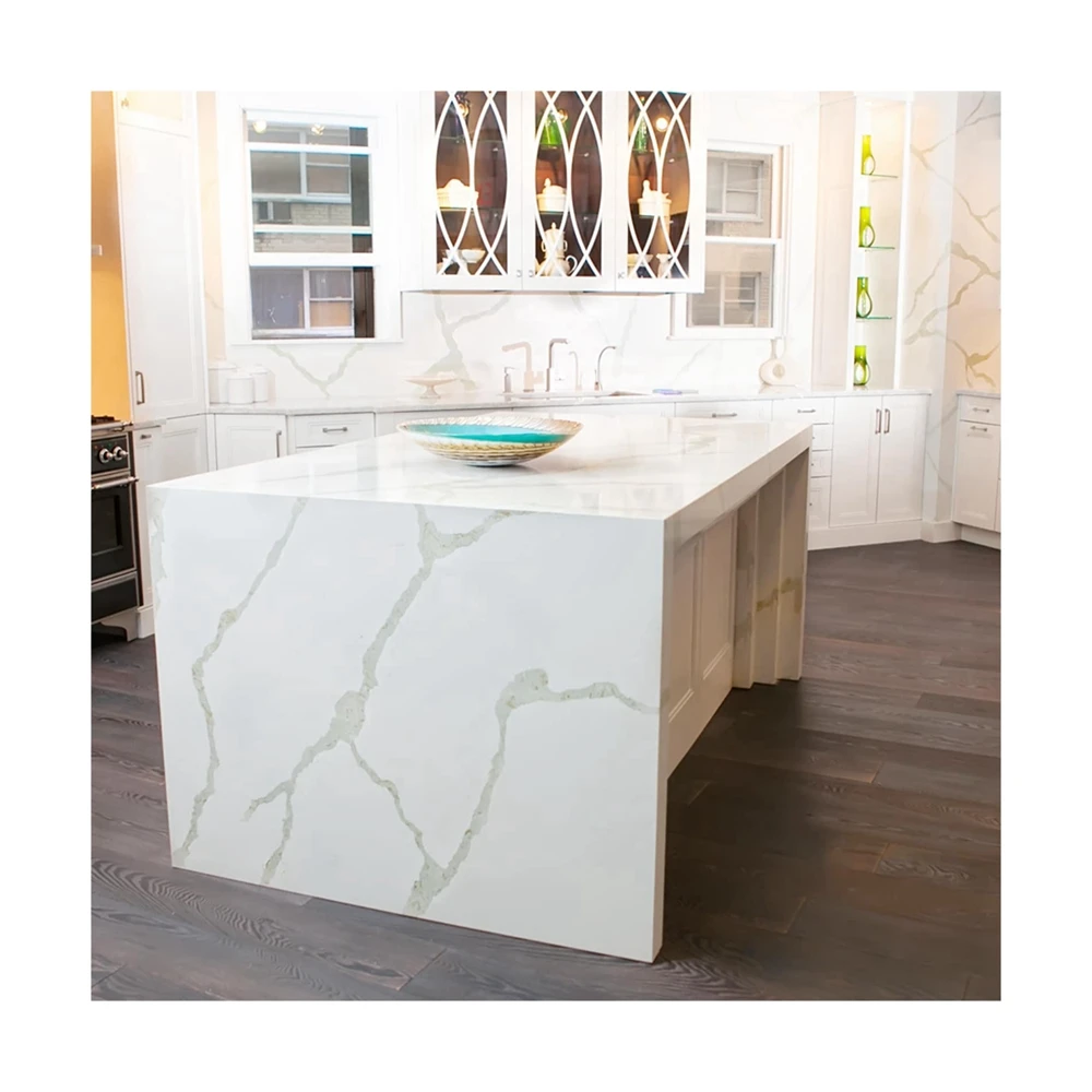  grey vein calacatta quartz stone for kitchen