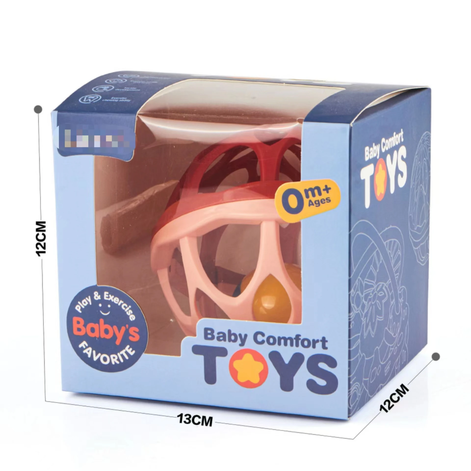 Wholesale Bpa Free Safety Abs Sensory Balls Chewing Baby Rattles And Teether Toy Teething Baby Rattle Toys