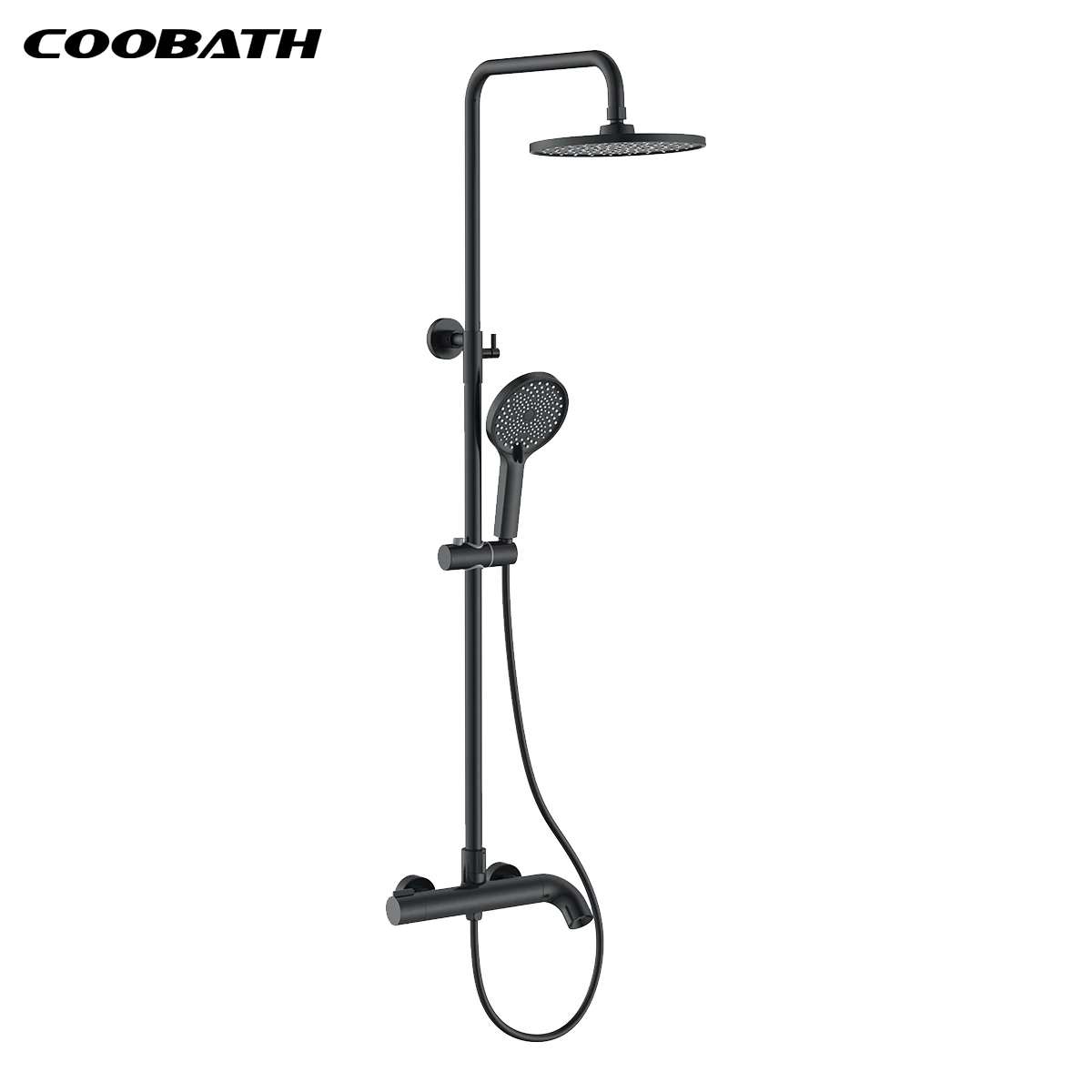 Luxury Brass Bathroom Shower Set Hotel Bath Mixer Faucet Rainfall Shower System Bathroom Kit Modern Design